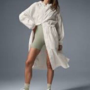 Alo Yoga Summer Nights Lightweight Coat Ivory XS